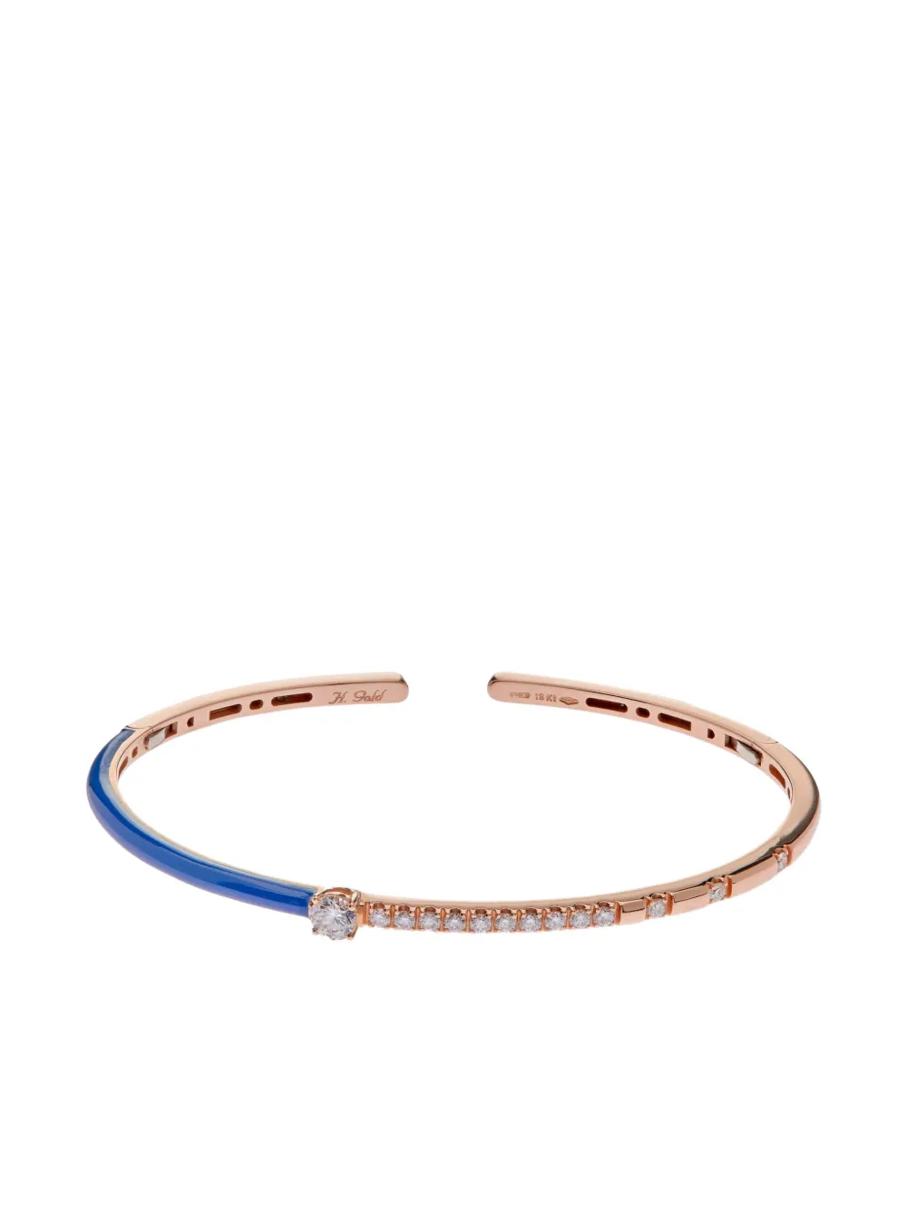 Jewels Aficionado Ear cuff in oro rosa 18 carati con diamanti