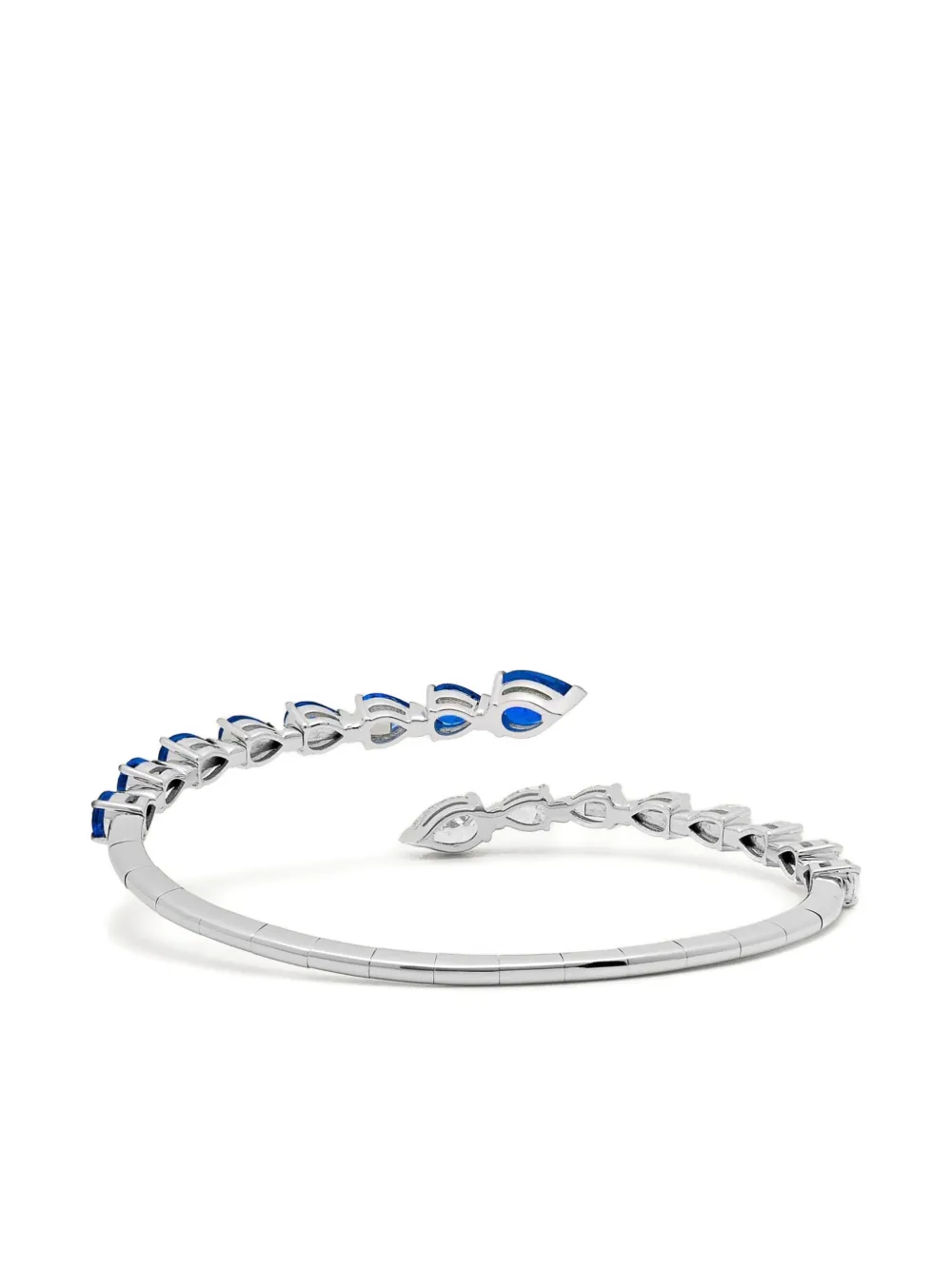 18k White Gold Diamond And Sapphire Bracelet