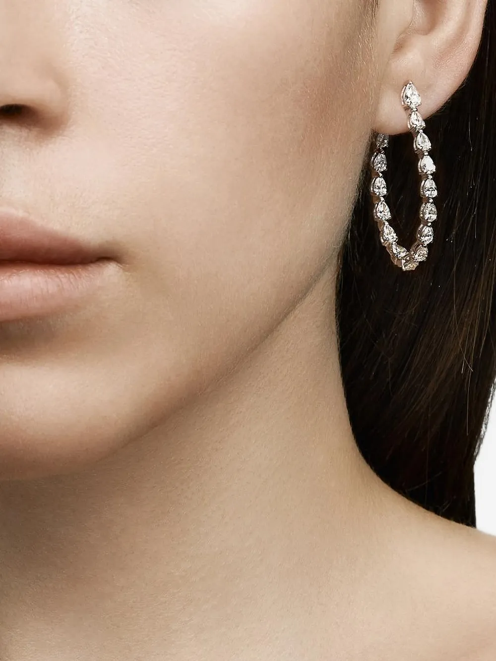 Diamond Hoop Earrings