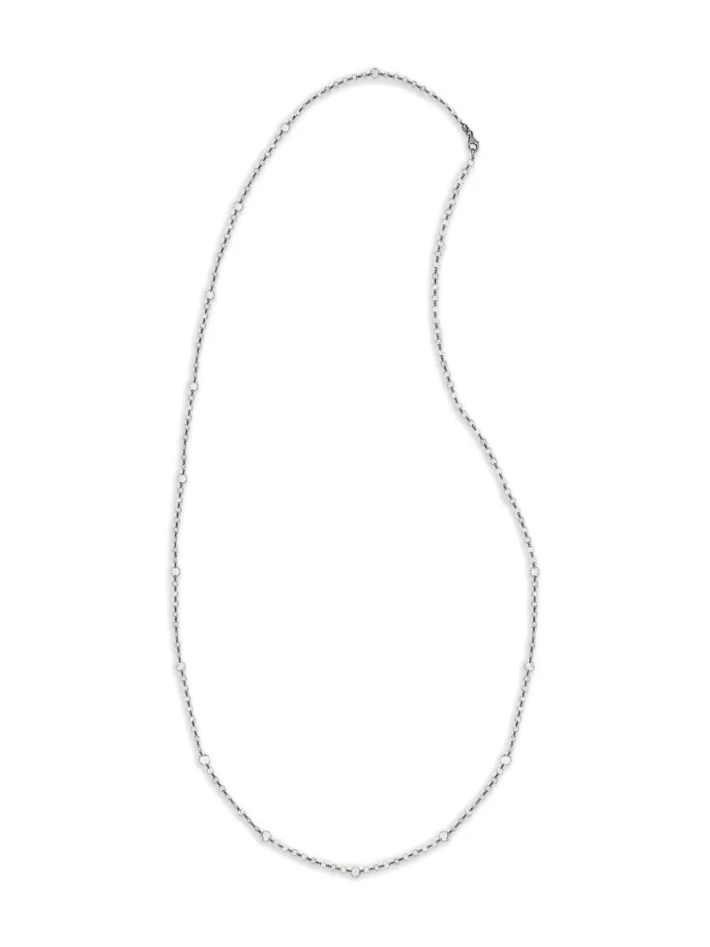 Jewels Aficionado Collana a catena in oro bianco 18 carati con diamanti - Argento