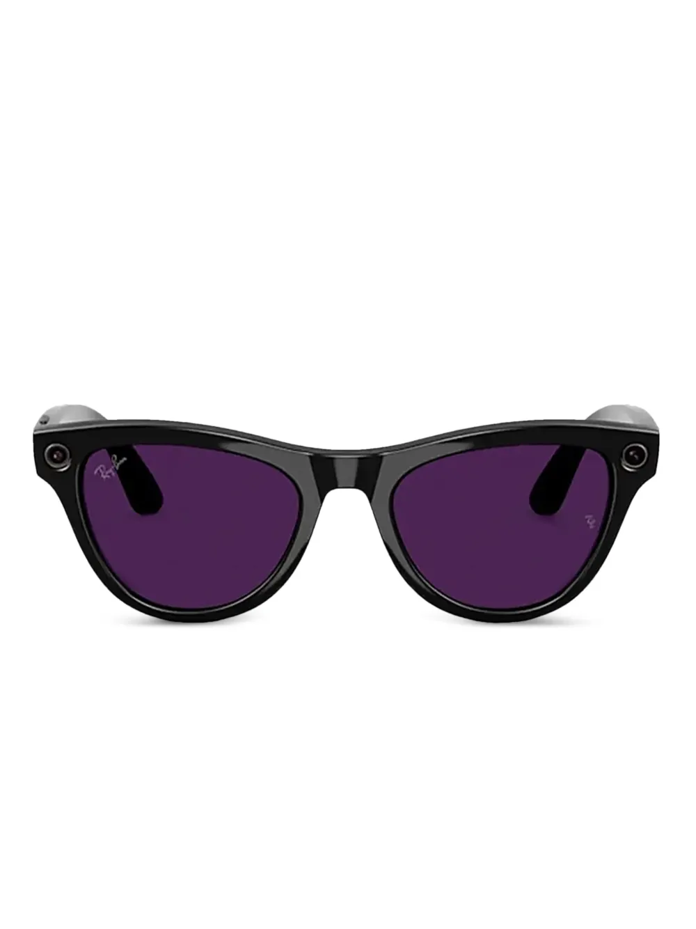 Ray-Ban Meta Skyler Sonnenbrille mit geometrischen Gestell - Schwarz