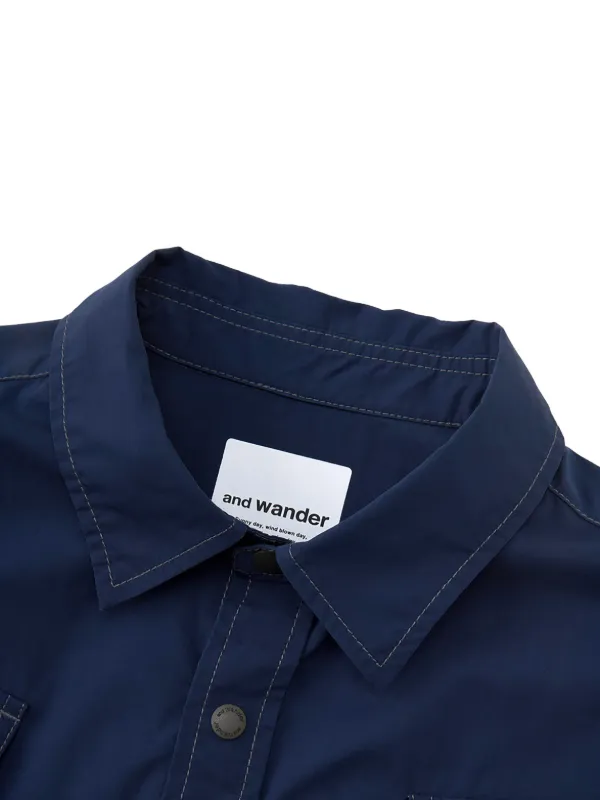 And Wander Multi Pocket Shirt | Blue | FARFETCH ZA