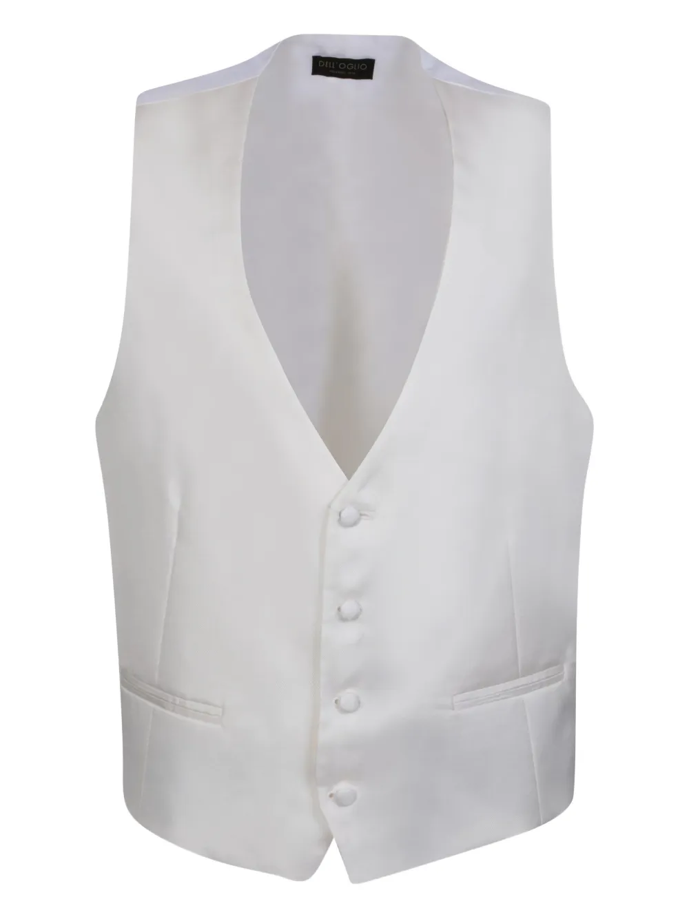 Dell'oglio button waistcoat - White