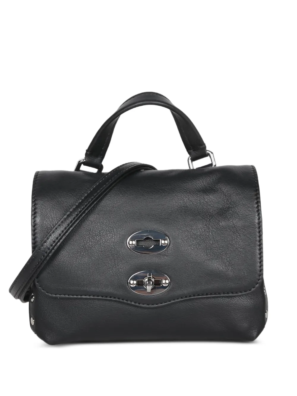 Zanellato Borsa tote Postina con borchie - Nero