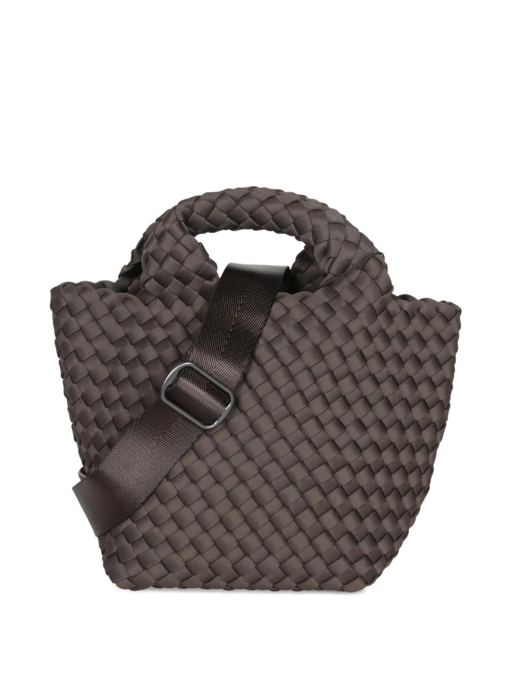NAGHEDI woven handle tote bag | Brown | Image 1