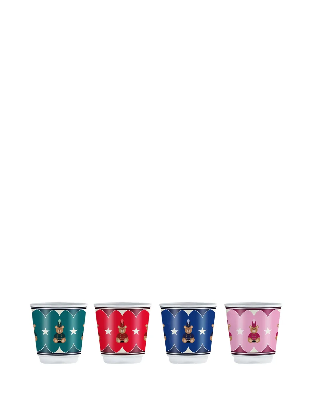 Bialetti Joyful Memories shot glasses (set of four) | blanco | Image 1