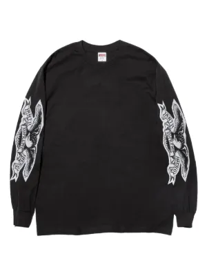 Denim Tears Wreath Long Sleeve T-shirt | Black | FARFETCH