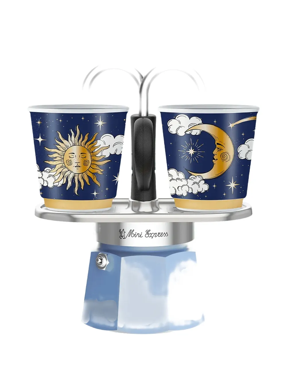 Bialetti sun moon mini expresso maker set - Blu