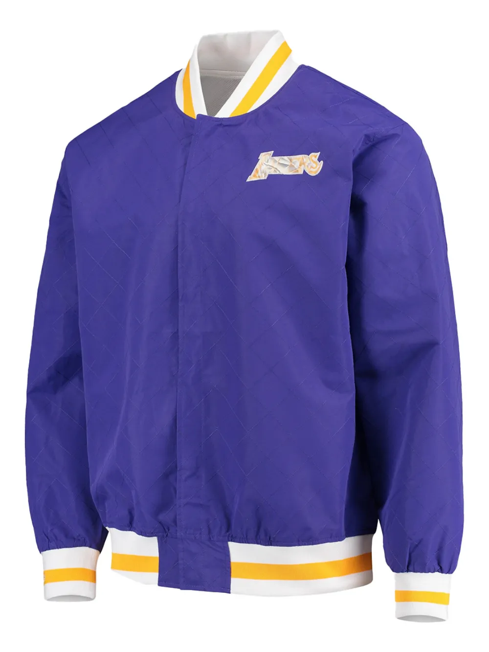 Mitchell & Ness x NBA x Los Angeles Lakers Bomber 75th Anniversary con logo - Viola