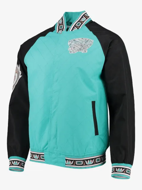 Mitchell & Ness x Vancouver Grizzlies diamond-quilted jacket