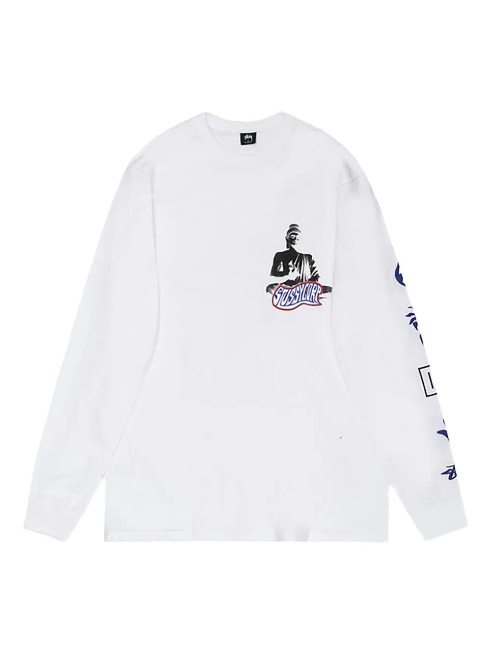 Stüssy Buddha long-sleeve T-shirt | White | Image 1