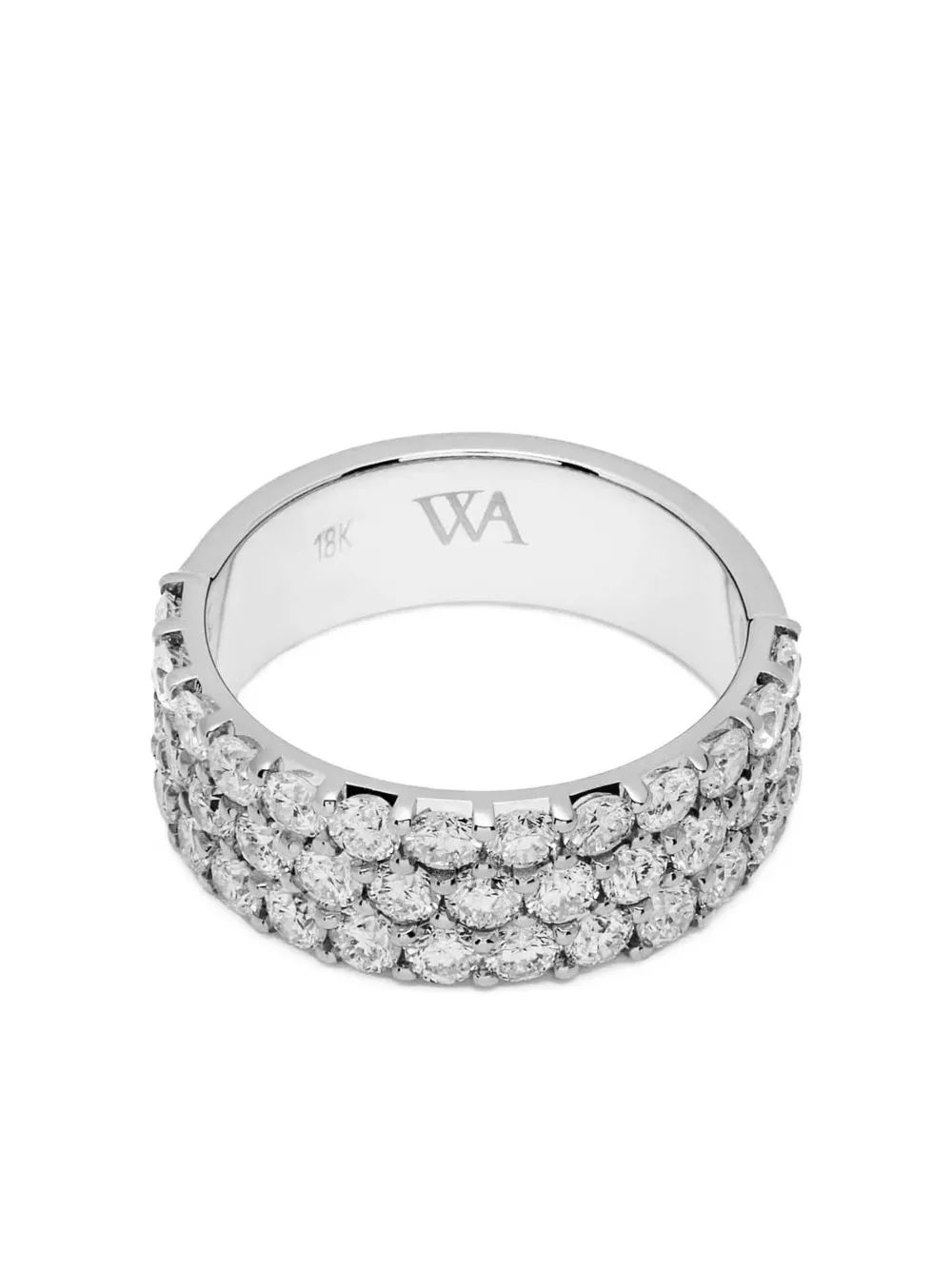 Jewels Aficionado Anello in oro bianco 18kt con diamanti - Argento