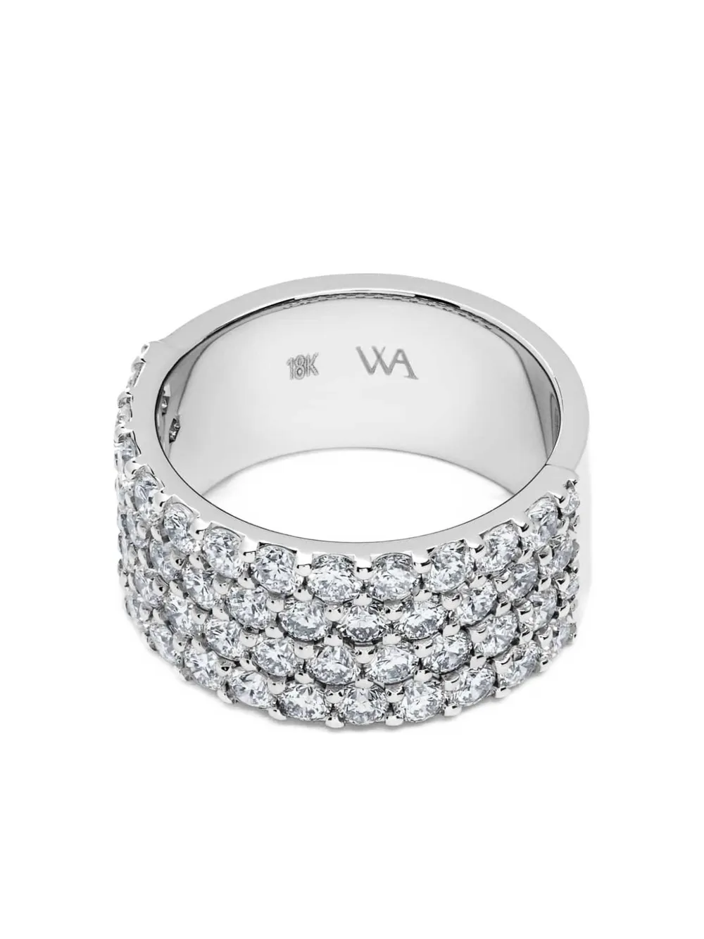 Jewels Aficionado Anello in oro bianco 18 carati con diamanti - Argento