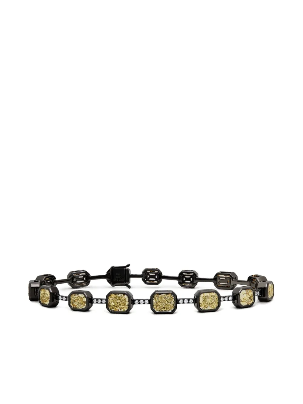 Jewels Aficionado Bracciale in oro giallo 18 carati con diamanti - Nero