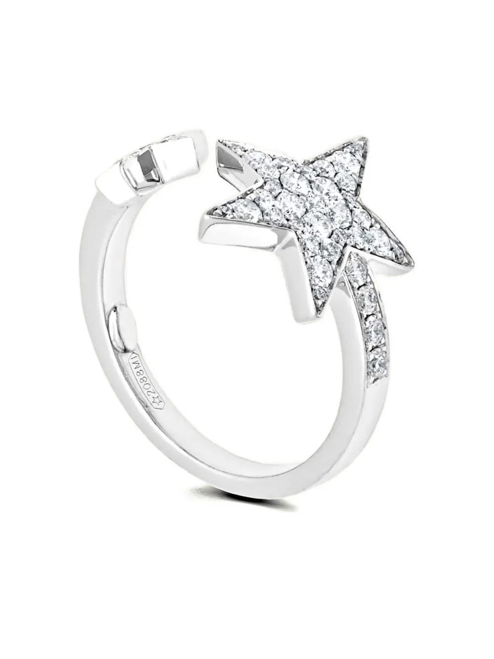 Jewels Aficionado Anello in oro bianco 18 carati con diamanti - Argento