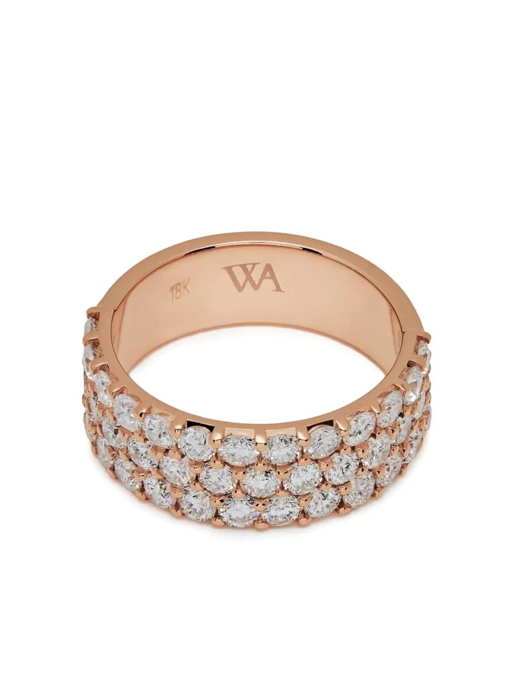 Jewels Aficionado Anello in oro rosa 18 carati con diamanti