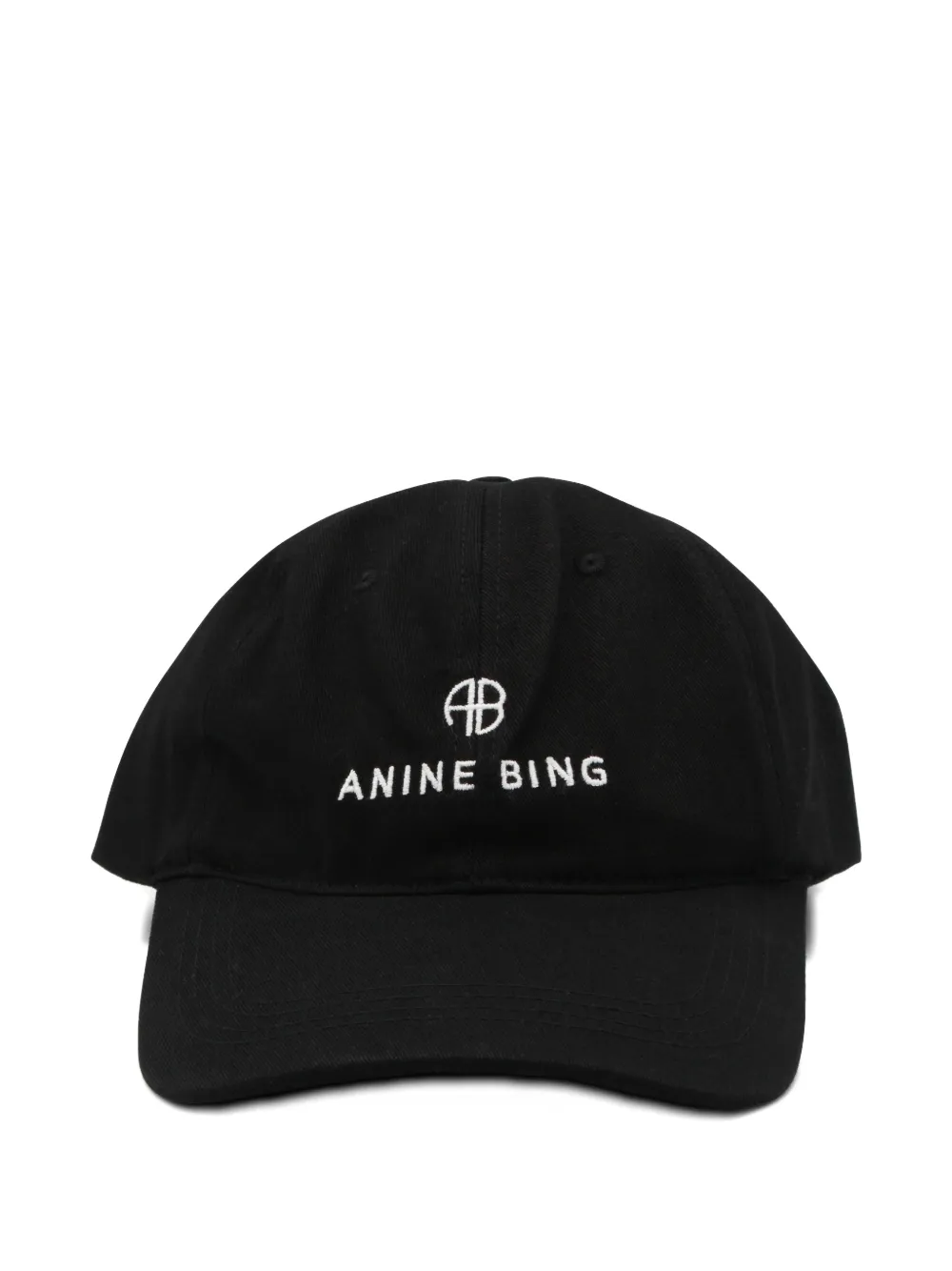 Anine Bing Jeremy Baseball Logo Detail Hat In Black