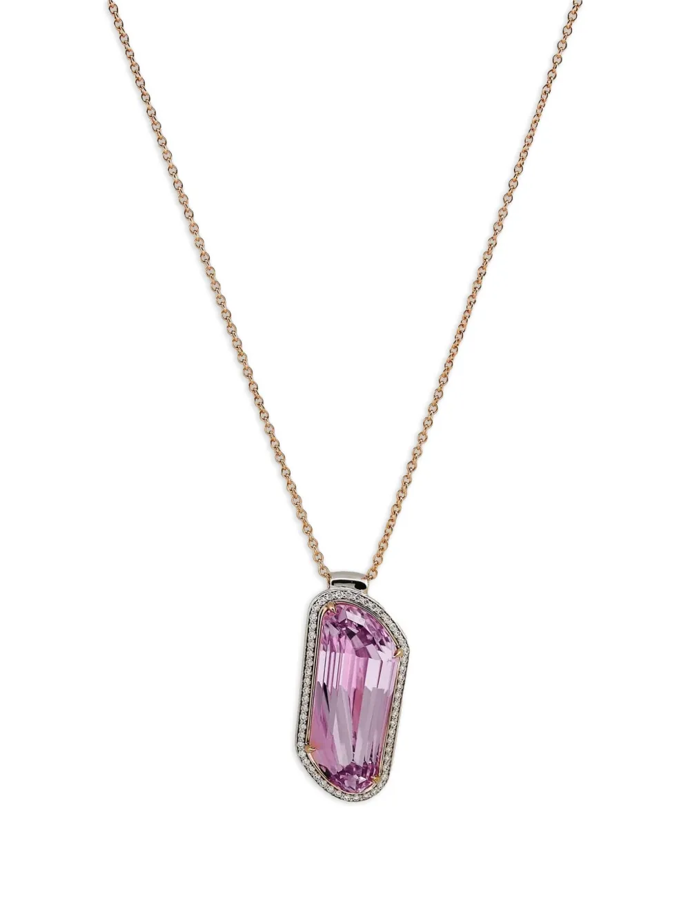 Jewels Aficionado Collana con pendente kunzite - Rosa
