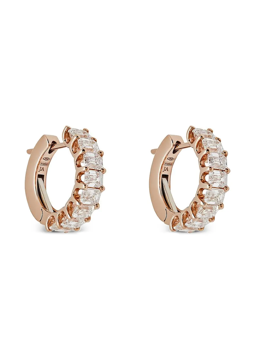 Jewels Aficionado Orecchini a cerchio con diamanti - Rosa