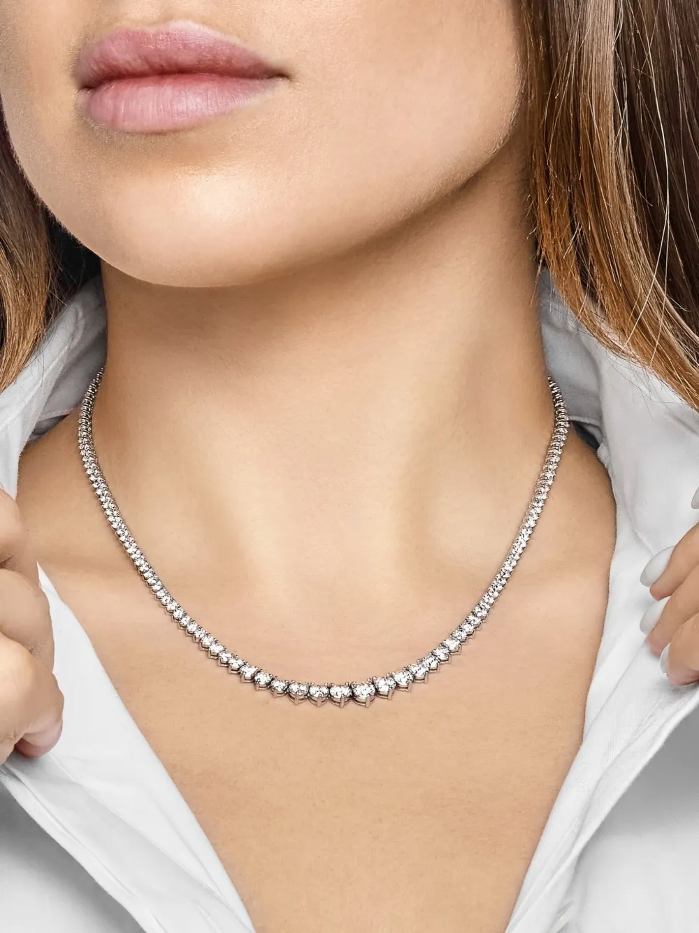 Riviera Diamond Tennis Necklace