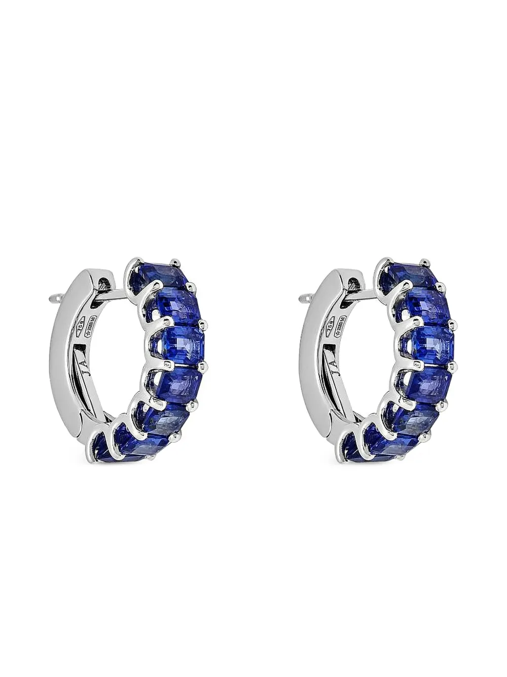 Jewels Aficionado sapphire hoop earrings - Argento