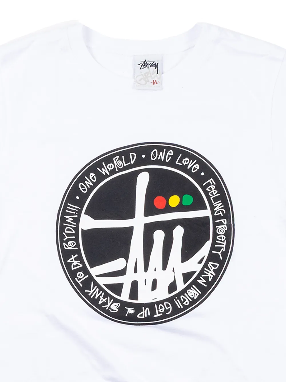 St&uuml;ssy T-shirt met print - Wit