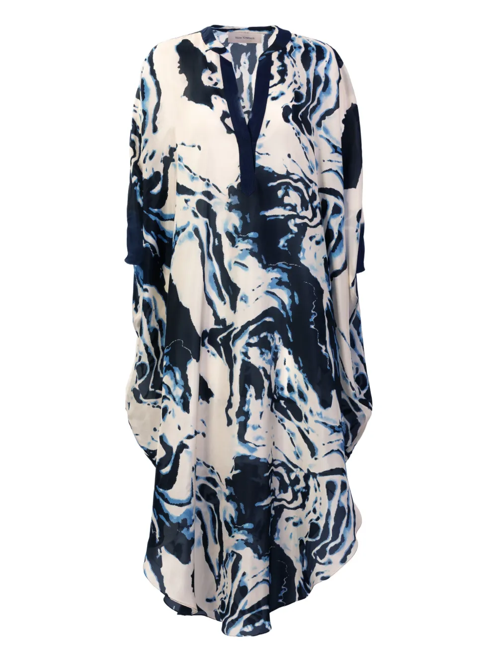 Silvia Tcherassi Elea Abstract-print Midi Dress In Multi