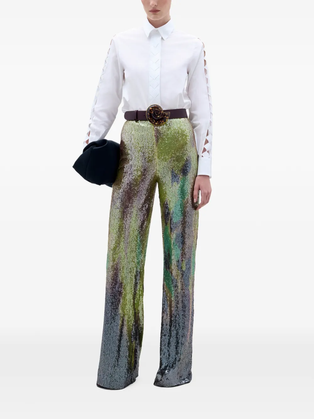Silvia Tcherassi Dalal trousers - Groen