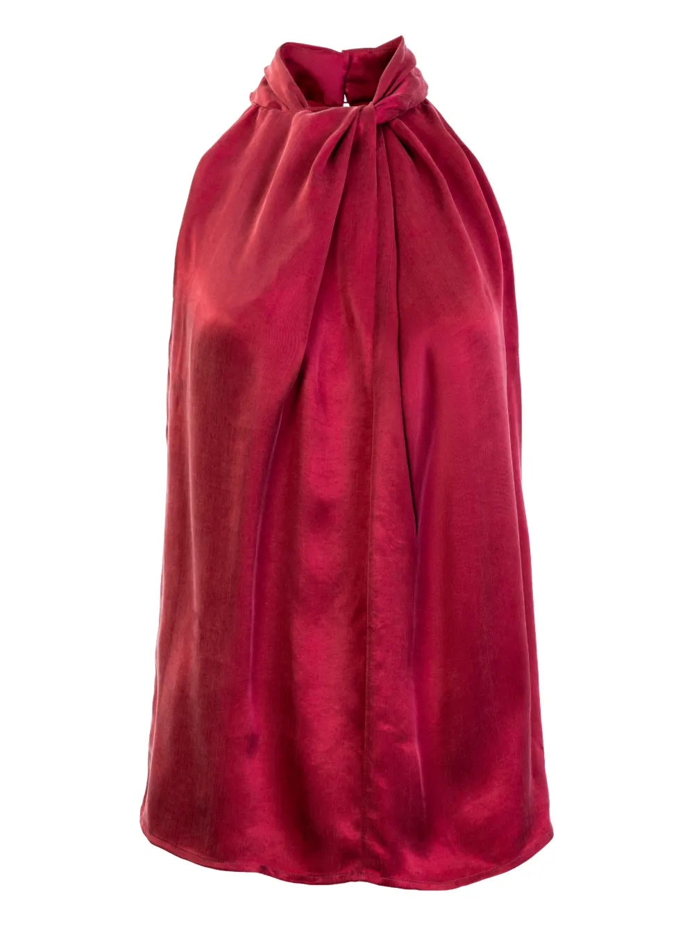 Silvia Tcherassi Shela Knotted Blouse In Red