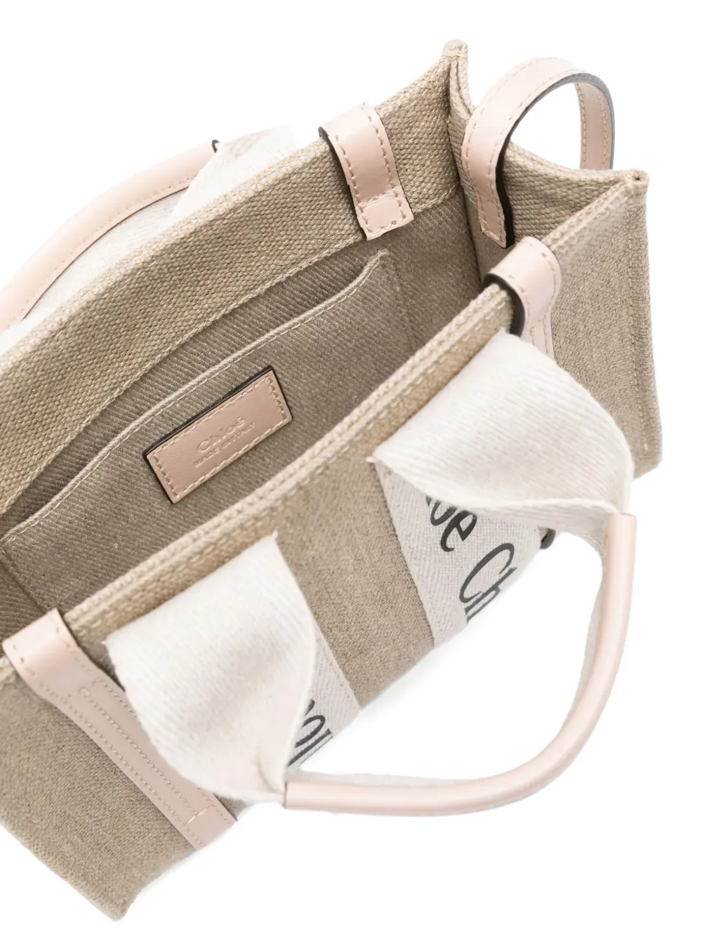 Chloé logo-detail tote bag Beige
