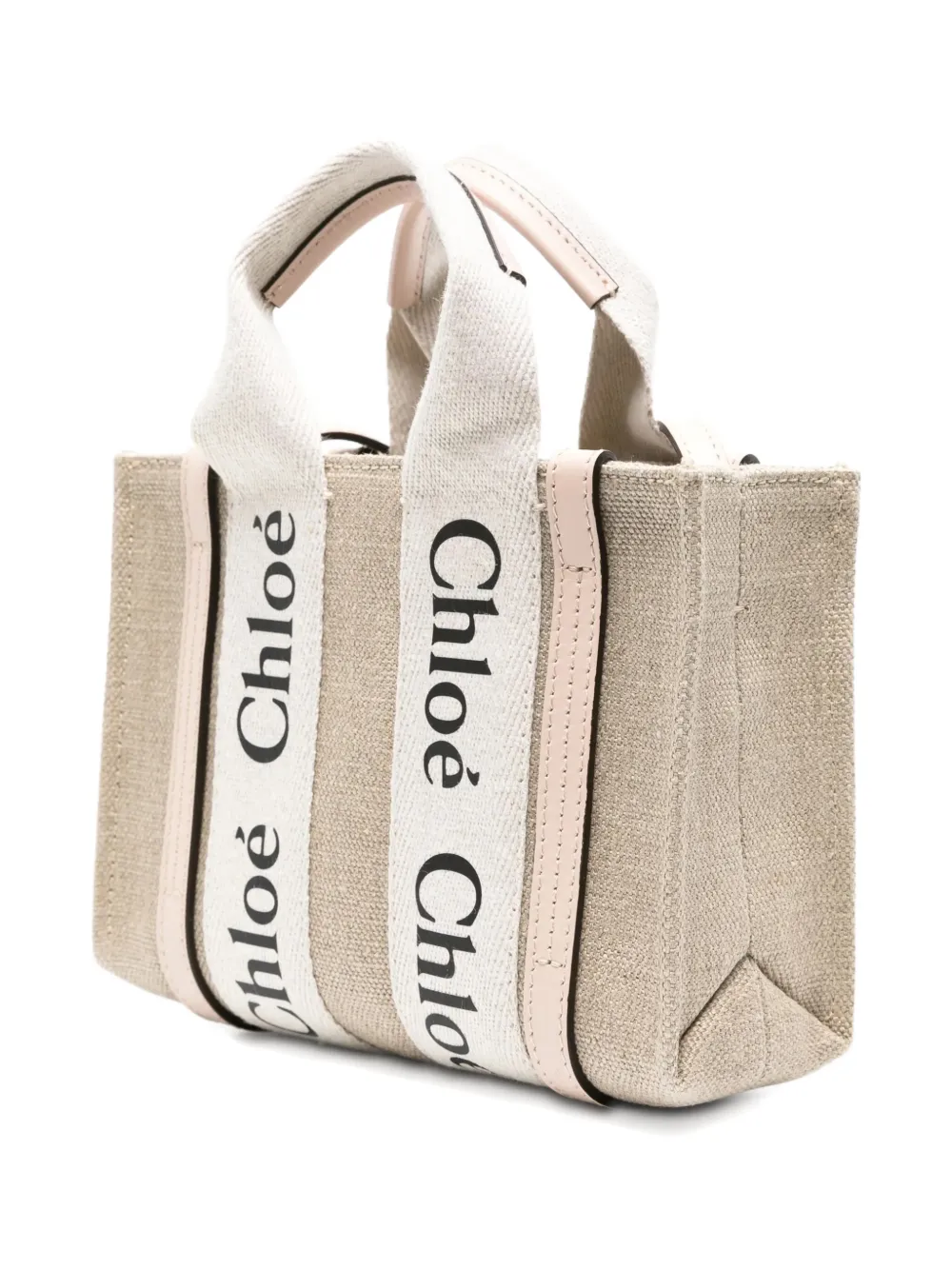 Chloé logo-detail tote bag - Beige