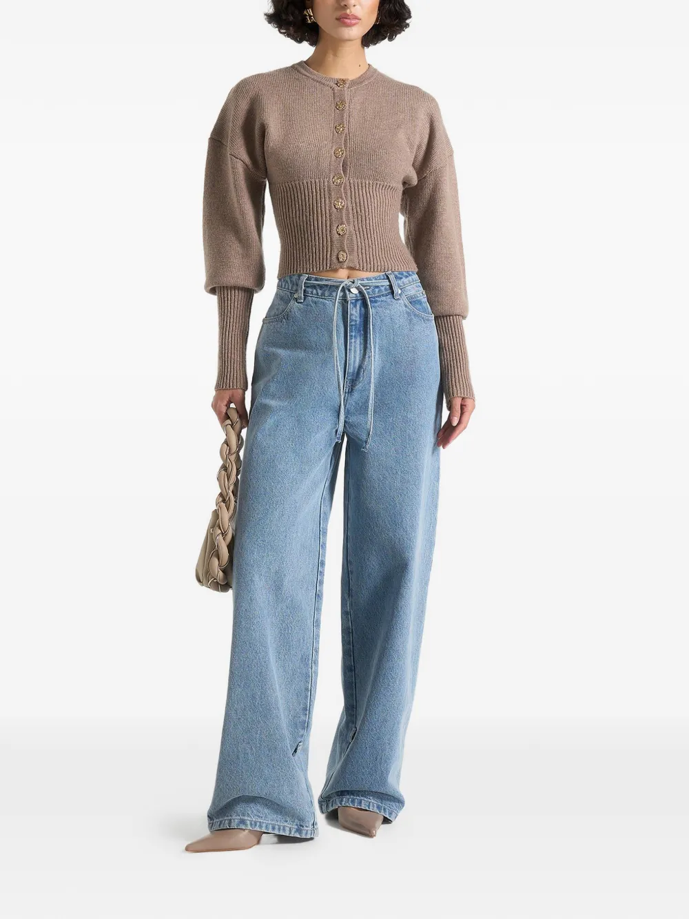 Manière De Voir ribbed button knitted cardigan - Toni neutri