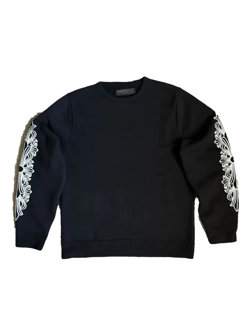 Chrome Hearts floral knit sweatshirt | Black | Image 1