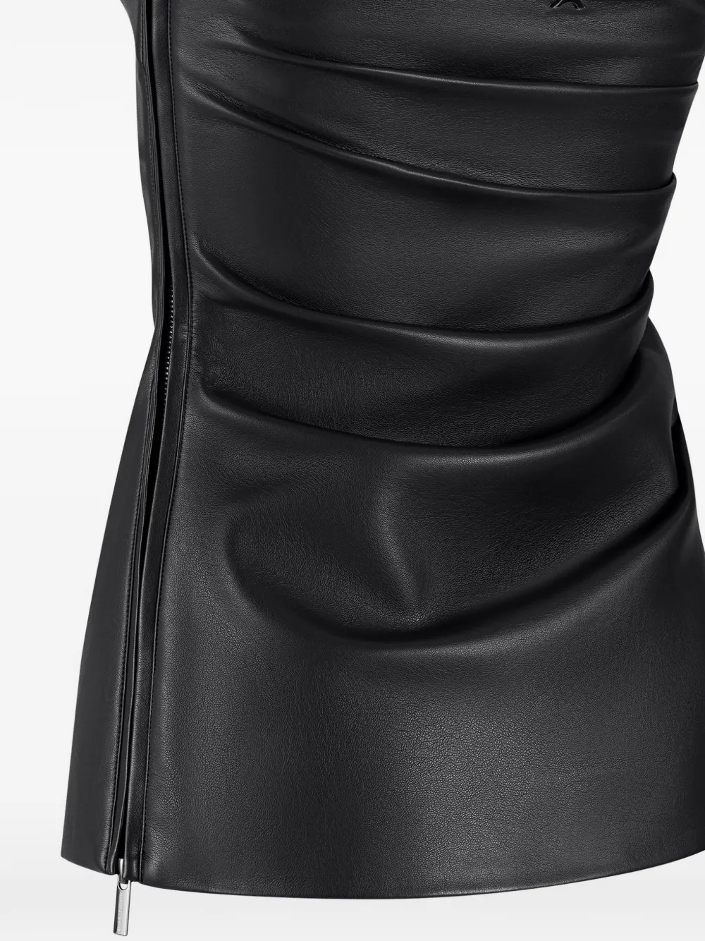 Manière De Voir pleat bandeau top Zwart