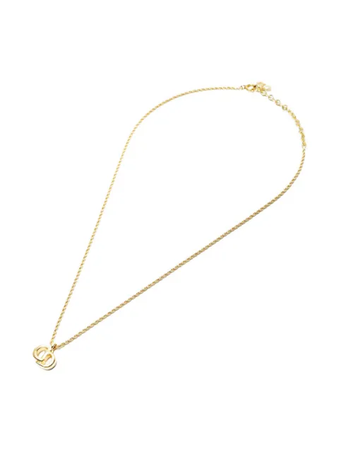 Christian Dior Pre-Owned 1980-1990 CD logo necklace