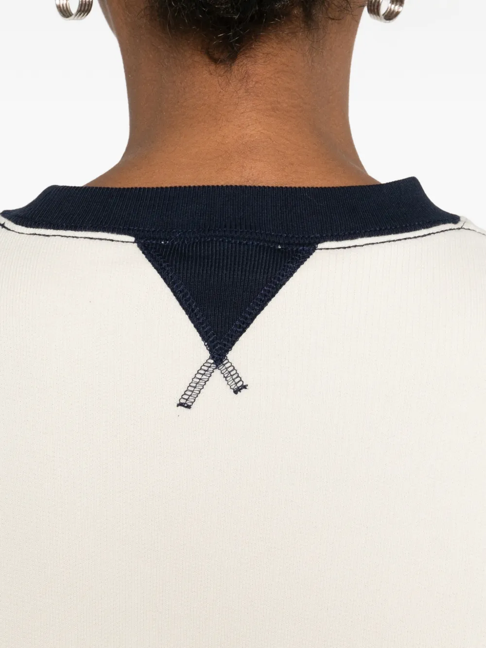 JW Anderson Trui met contrasterende ronde hals Beige