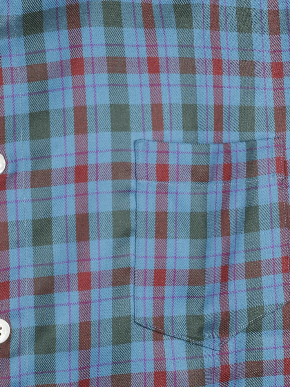 Namacheko Check-pattern Long-sleeve Shirt - Blue 
