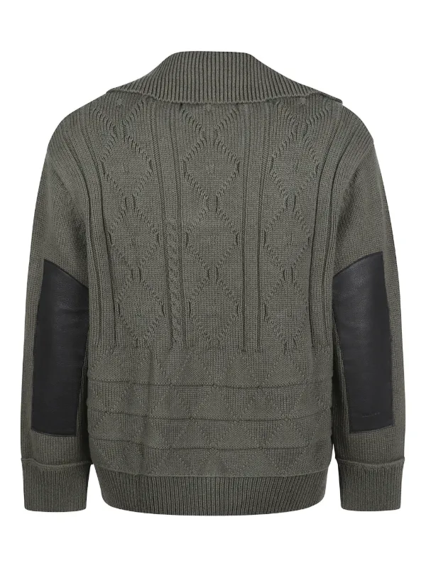 Namacheko cable-knit polo-collar Pullover | Green | FARFETCH AO