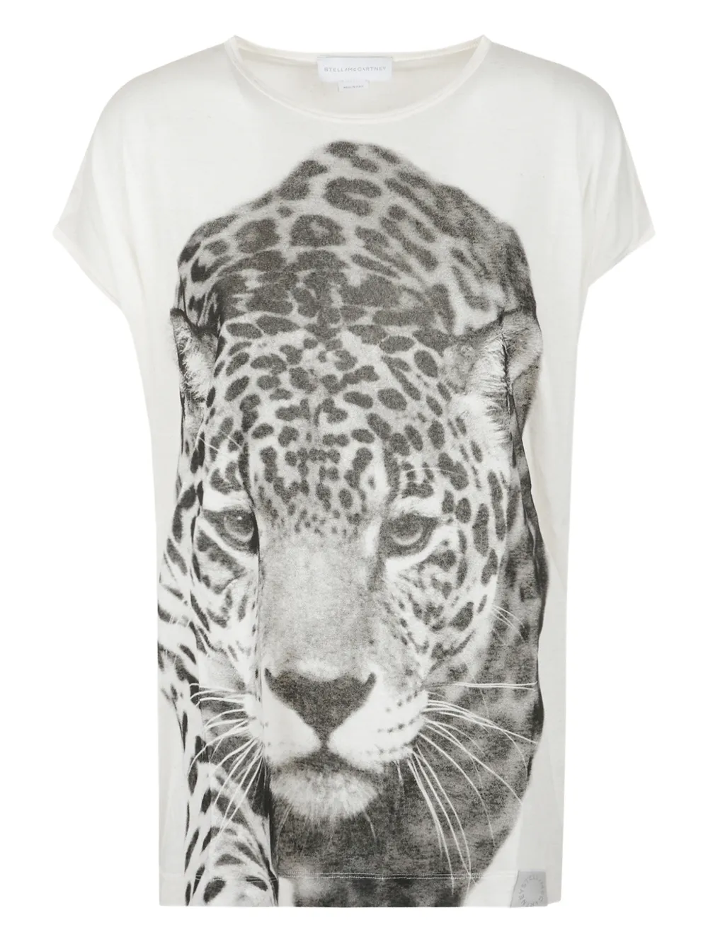 Stella McCartney jaguar-print T-shirt - Bianco