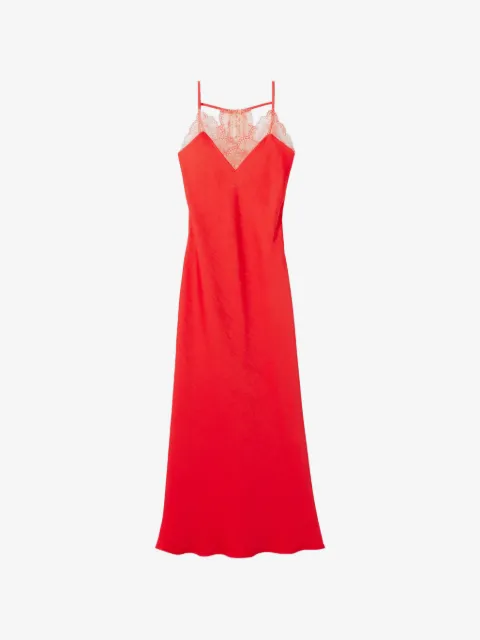 Claudie Pierlot vestido de encaje con cuello en V