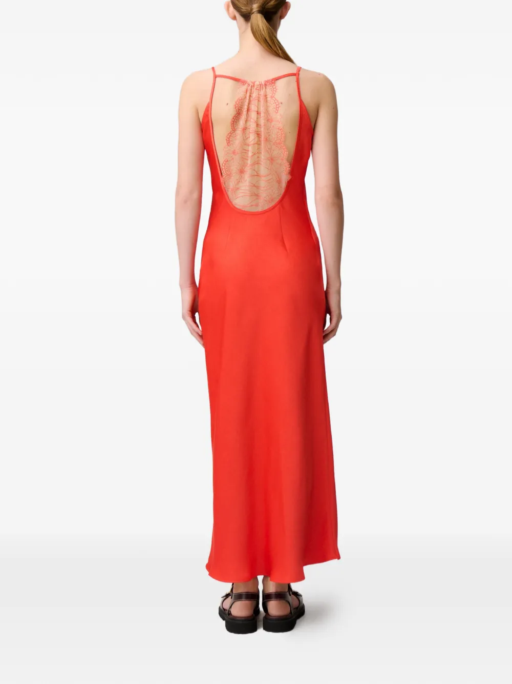 Claudie Pierlot Jurk met V-hals Rood