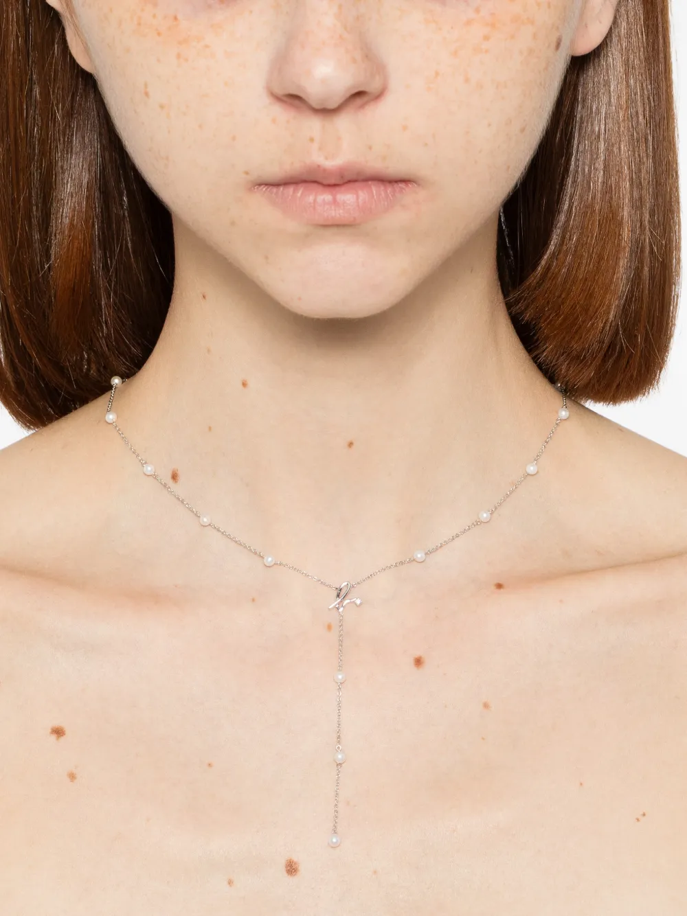 agnès b.  collier à pendentif orné d'une perle | Image 2