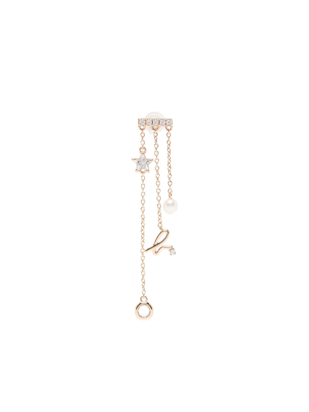 Agnès B. Star Charm Earrings In Gold