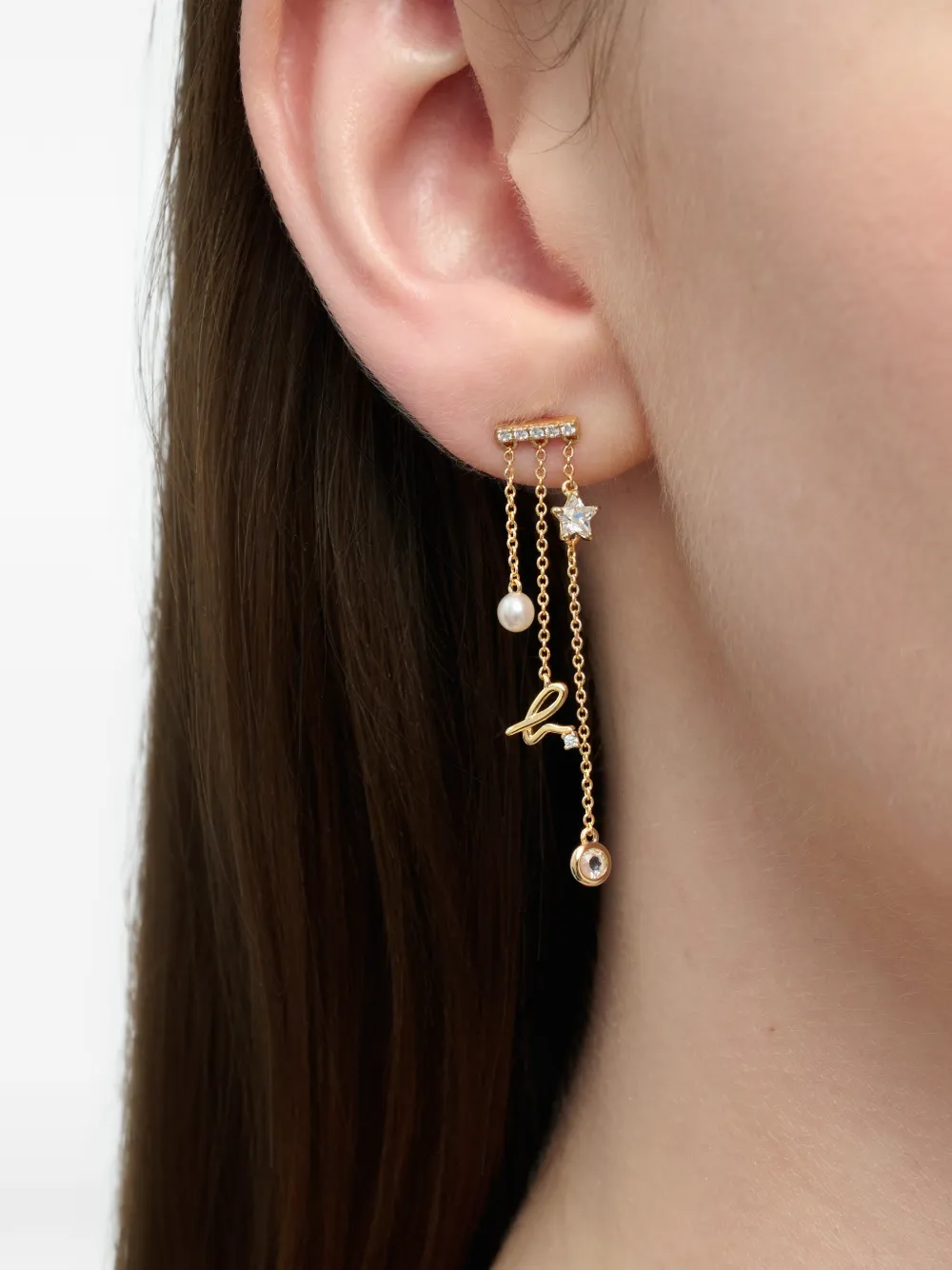 agnès b.  aretes con dije de estrella | dorado | Image 1