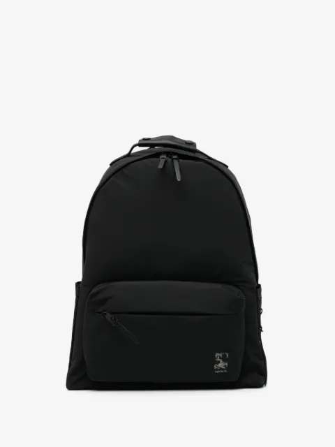 agnès b.  logo-patched zip backpack