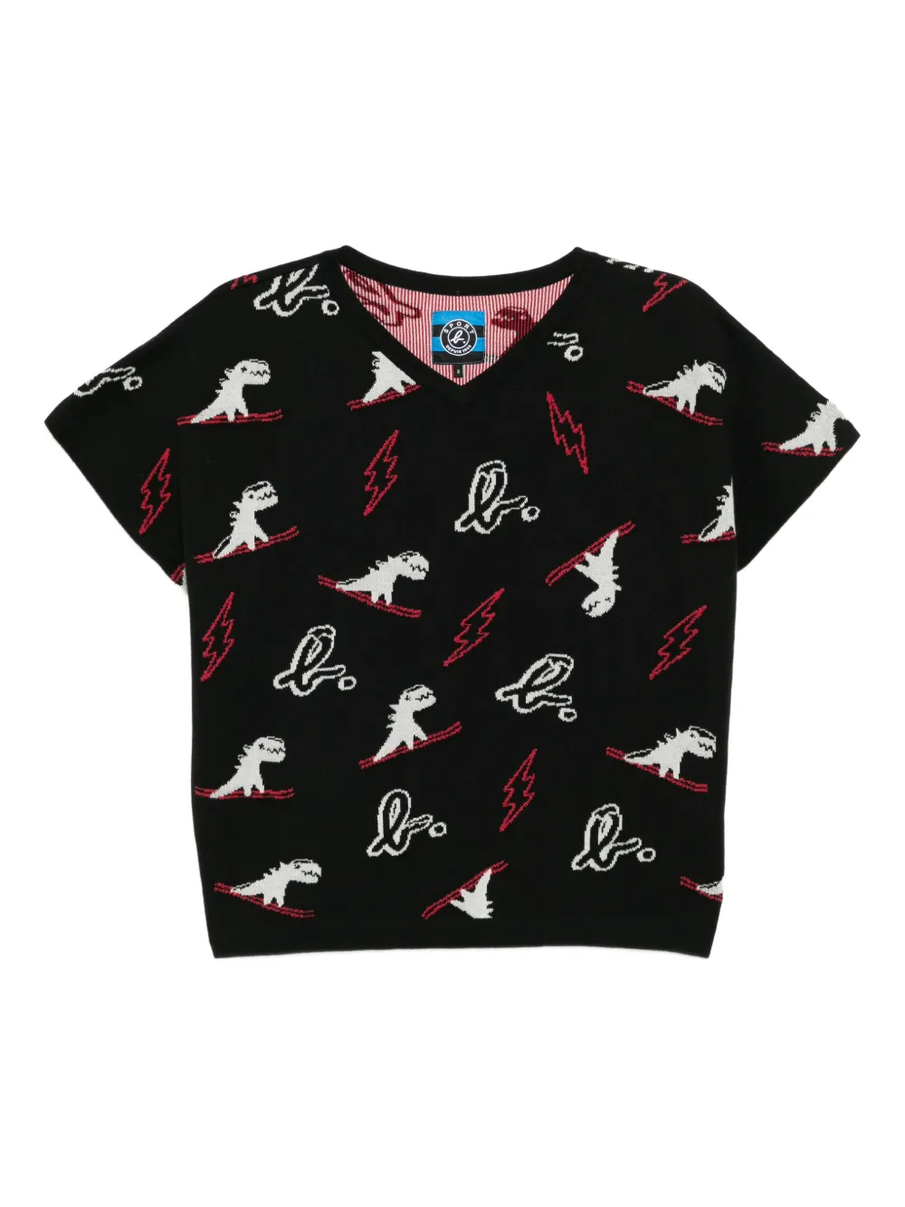 SPORT b. by agnès b. Dino christmas vest - Nero