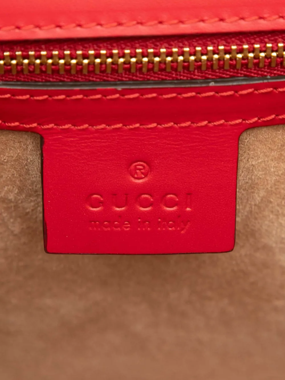 GUCCI Pre-owned 2016-2025 Small Leather Sylvie Web Satchel In Red