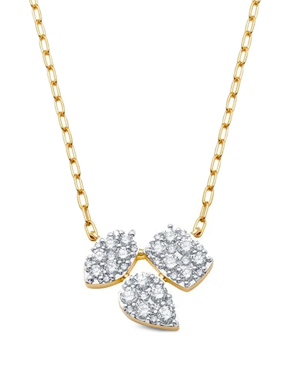 Sara Weinstock 18k Yellow Gold Reverie Diamond Cushion Necklace In Gold