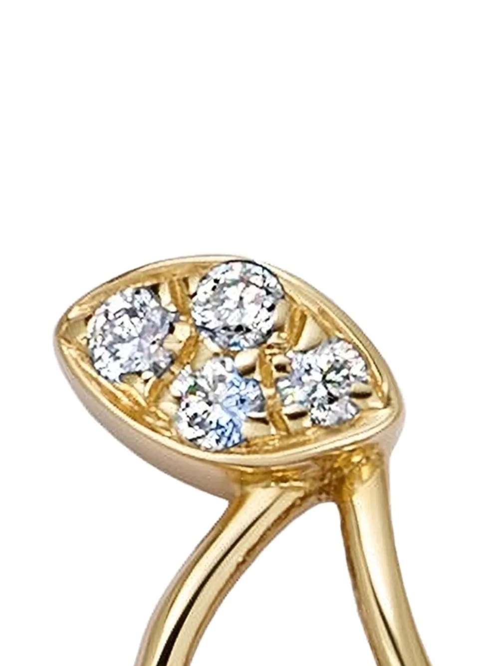 Loquet 18k Yellow Gold Cherry Pick Diamond Charm 