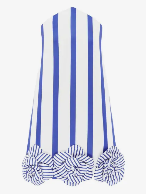 Leo Lin Suzy striped floral mini dress
